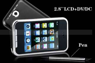 8GB Slim 2.8 LCD Touch Screen Black MP3 MP4 FM Radio Vidoe Player 