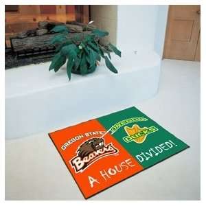  Oregon State Beavers House Divided Rug Mat Sports 