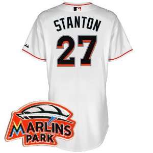 Miami Marlins Authentic 2012 Giancarlo Stanton Home Cool Base Jersey w 