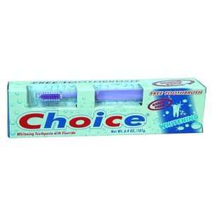    Choice Toothpaste 6.4oz Combo #1 whitening*