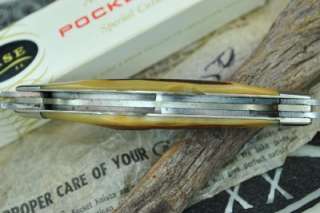 ANTIQUE CASE XX USA 1965   1969 STAG 54052 4 BLADE MED CONGRESS KNIFE 