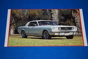 1966 MUSTANG K CODE COUPE MAGNET PHOTO PRINT  