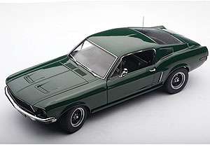 1968 Ford Mustang GT Bullitt Steve McQueen Version Green 1:18 Scale 