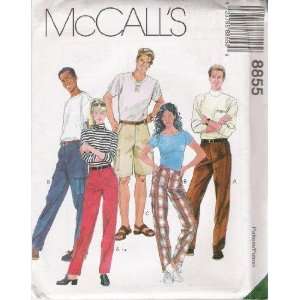  McCalls Sewing Pattern 8855 Misses & Mens Shorts & Pants 