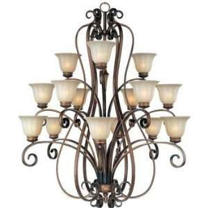 Maxim Lighting 22247WSPD Fremont 3+6+6 Lt Chandlier, Platinum Dusk 