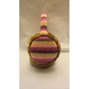  Super Cute Multicolor Rainbow Pink Winter Ear Muffs with 