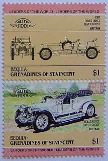 Auto 100 Car Stamps 1907 ROLLS ROYCE SILVER GHOST  