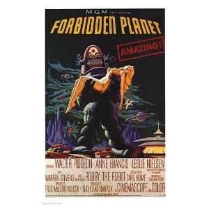  Forbidden Planet Movie Poster, 26 x 37.75 (1956)