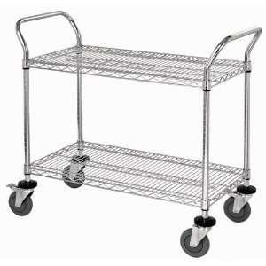  Chrome Wire Utility Cart   WRC 1842 2   18 x 42 x 37 1/2 