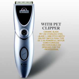 PET CAT DOG CLIPPER /CLIPPERS ELECTRIC+2 combs Cordless  