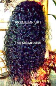 Custom Hand Made Full Lace Human Hair Malaysian Remy #1 28/34 Curly 