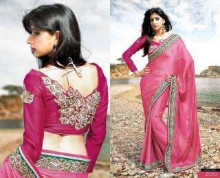 Indian Ethnic Saree Bollywood Designer Bridal Wedding Sari Embroidery 
