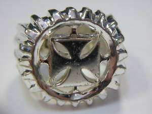 NEW No Fear Mens Iron Spinning Cross Ring sz 11  