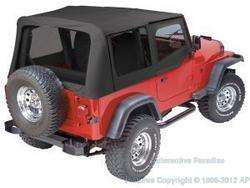 97 06 JEEP WRANGLER REPLACEMENT SOFT TOP + UPPER SKINS  
