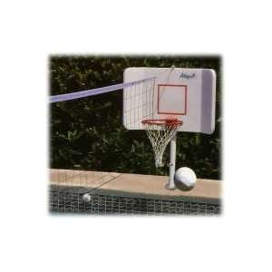 Pool Shot Spike n Splash Basketball~Volleyball Combo   Deck Mount 