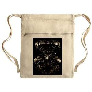  Messenger Bag Sack Pack Khaki Wild And Free Skeleton Biker 