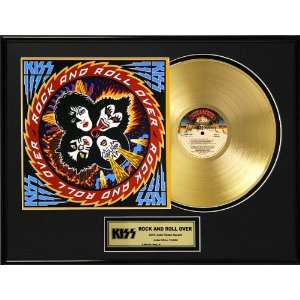  Kiss Rock and Roll Over Framed Gold Record Toys & Games