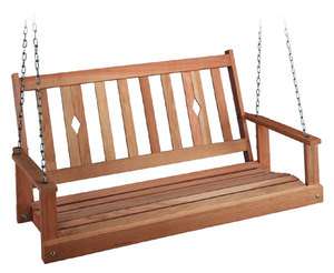 Beecham Swing Company Oak Diamondback Porch Swing 5 foot  