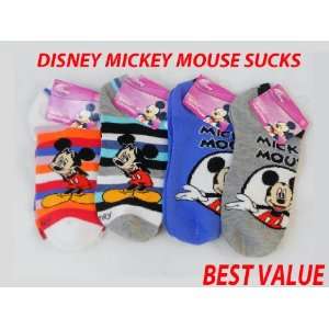  5pk Disney Mickey Mouse Anklet Socks Size 9   11: Baby
