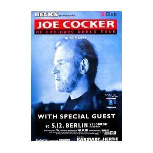    JOE COCKER No Ordinary World tour Music Poster