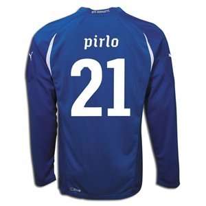  PUMA Italy 2010 World Cup Ls Pirlo Home Soccer Jersey 