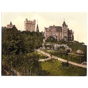   Reprint of Schloss Klopp, Bingen, the Rhine, Germany