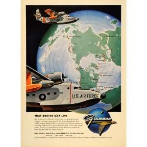  1955 Ad Albatross Grumman US Air Force Rescue Service 
