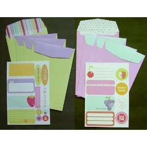  Stationery Envelope Sticker Kit A2 (Fruit Stand) Arts 