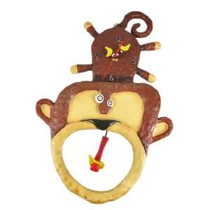  Allen Designs Monkey Boy Pendulum Wall Clock: Home 