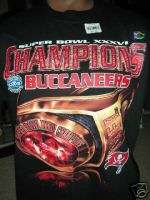 Superbowl XXXVII Tampa Bay Bucaneers Champions T Shirt  