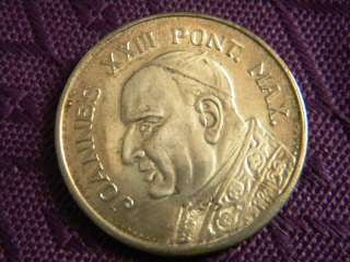 1950S CATHOLIC JOANNES XXIII PONT MAX COIN PAX IN NOMINE DOMINI ROMA 