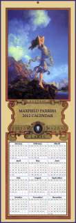 MAXFIELD PARRISH 1930 MAZDA ECSTASY ART DECO CALENDAR for 2012!  