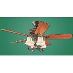 Provencal Gold Ceiling Fan With Light Fixture:  Home 