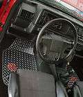 VW MKII Jetta Golf GTI diamond plate aluminum floor mats. Real METAL 