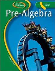 Pre Algebra, (0078704243), Carol Malloy, Textbooks   