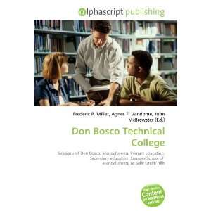  Don Bosco Technical College (9786134282475) Books