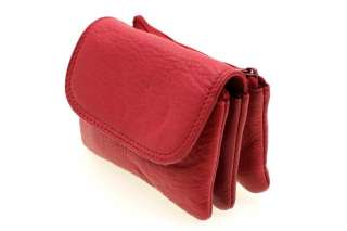   top grain red wallet description style triple pocket coin purse z 2016