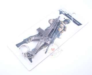   Miniature Gun metal model XM8 Keychain ring Game anime Boutique  