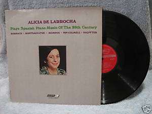 ALICIA DE LARROCHA Plays Spanish Piano Music LP NM!>  