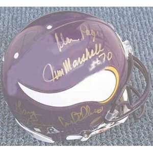 Purple People Eaters Autographed Helmet