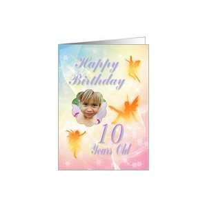  A beautiful Fairy 10th birthday photo card Card: Toys 