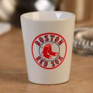  MLB Boston Red Sox 2oz. Ceramic Logo Shot Glass Sports 