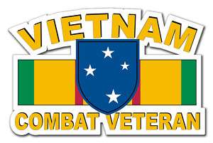 Vietnam 23rd Inf Div Americal Combat Vet 5.5 Sticker  