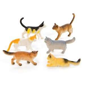  Vinyl Cats, Assorted Types, Size 3   4 (6 PIECES 