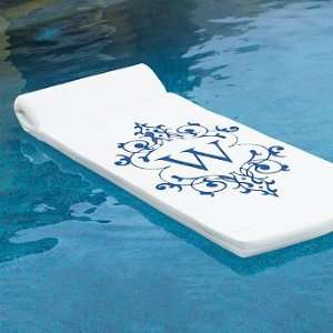  Worlds Finest Pool Float with Monogrammed Letter Print 