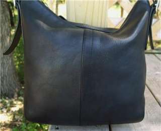   Soho black glove leather zip xbody sling bag Purse +Hang tag  