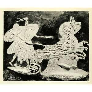  1956 Print Georges Braque Sun Chariot Horse French Modern 