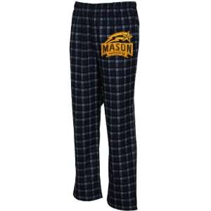  adidas George Mason Patriots Black Tailgate Flannel Pajama 