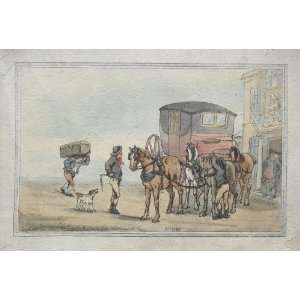  Hand Made Oil Reproduction   Thomas Rowlandson   32 x 22 