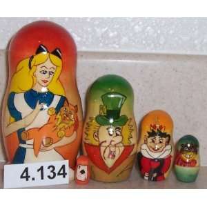  Alicia Alice in Wonderland Russian nesting doll #4.134 